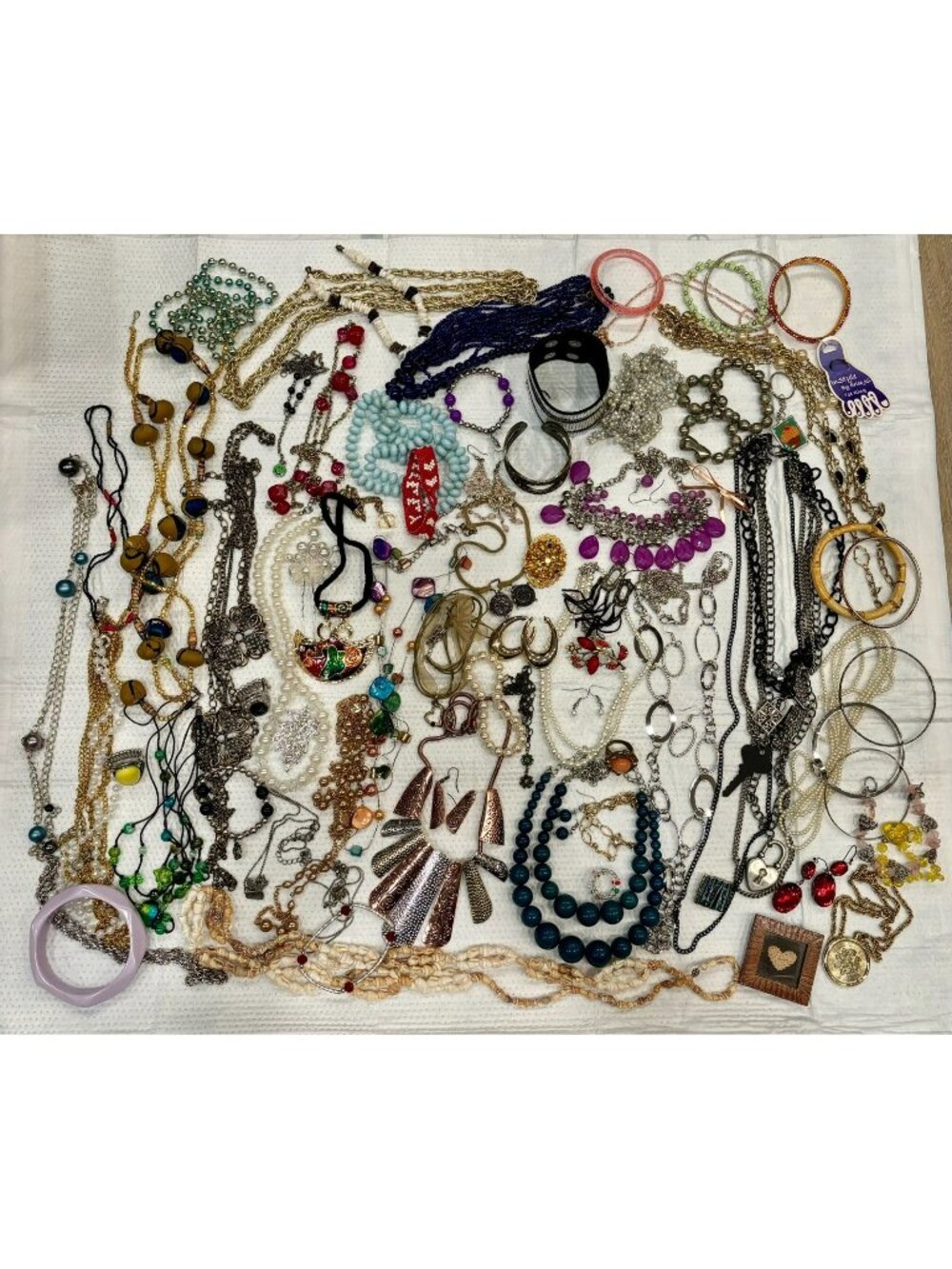 79 Pc Vtg to MOD Wearable 3.44 Pounds Costume Jewelry Lot